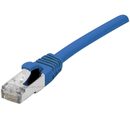 CORDON PATCH RJ45 S/FTP CAT 6a LSOH Snagless 0,5m Bleu